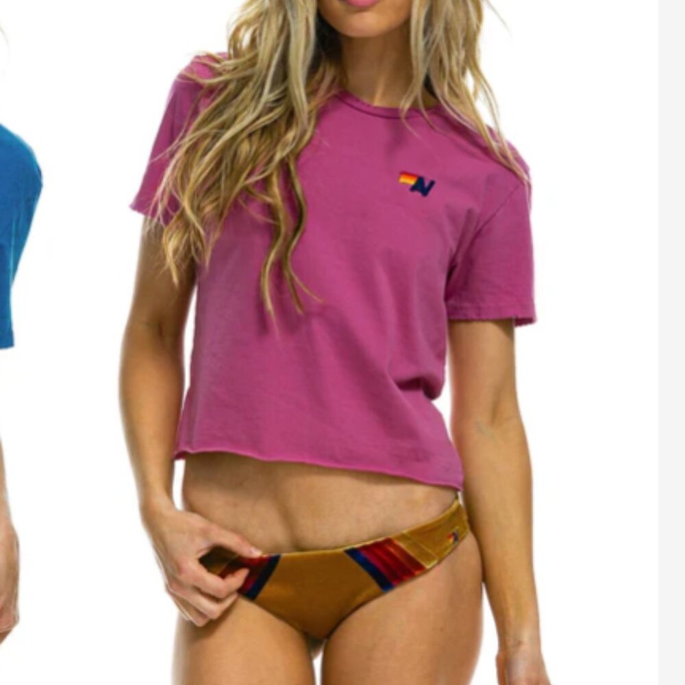 Aviator Nation Mauve Short Sleeve Tee